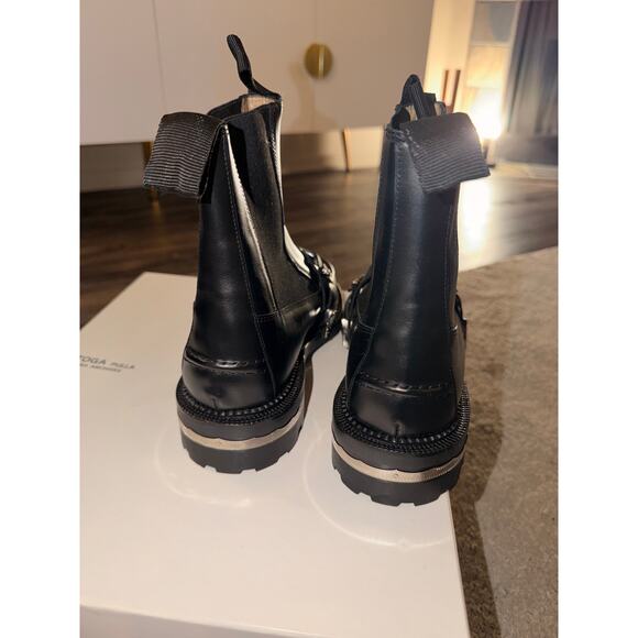 Toga Pulla Embellished Leather Boots Ankle Boots size 40 Black99 - Picture 2 of 7